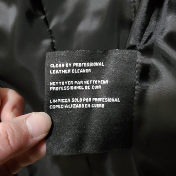 NWT Michael Kors Leather Jacket Moto Black Belt Long Asymmetrical Zip Sz XS READ - Picture 14 of 15